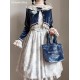 Cat Romance Cellophane Candy Wrapper Dotted Tulle and Velvet Cardigan(3rd Reservation/6 Colours/Full Payment Without Shipping)